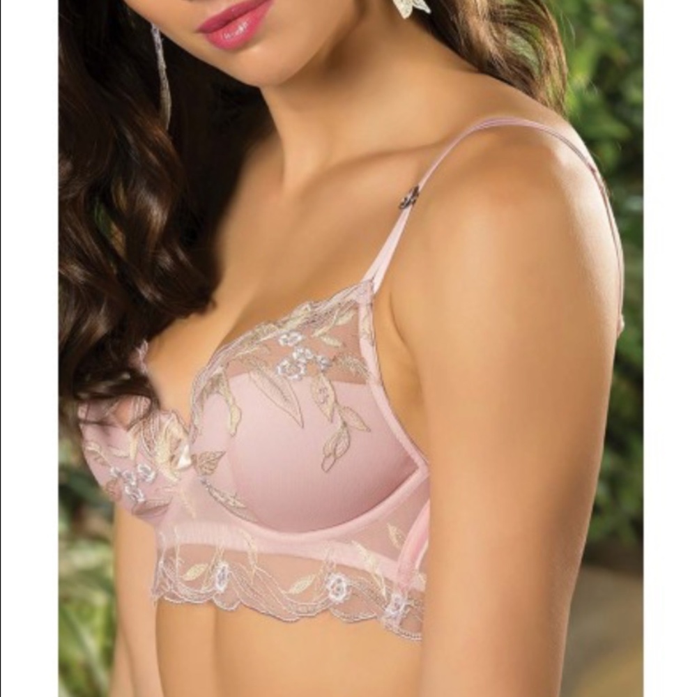 LISE CHARMEL Frisson Vegetal 32B bra in Vegetal Rose (Pink)